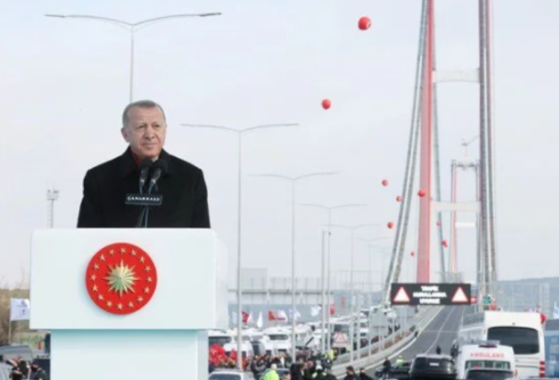 اردوغان يحضر حفل افتتاح جسر جناق قلعة 1915