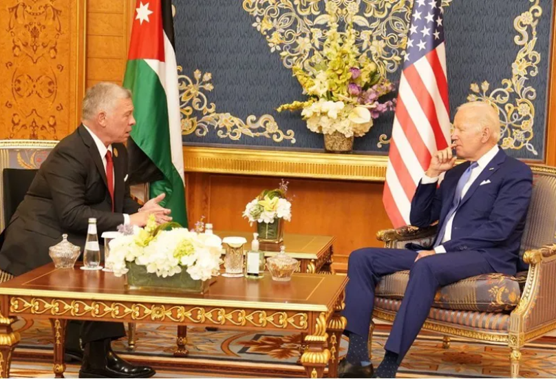 لقاء سابق بين الرئيس الأمريكي وملك الأردن