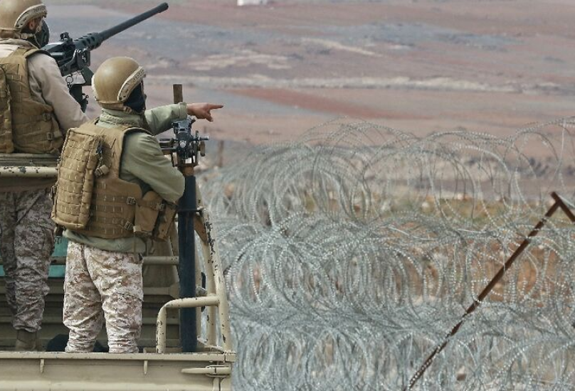 جنود اردنيون عند الحدود مع سوريا-ارشيف