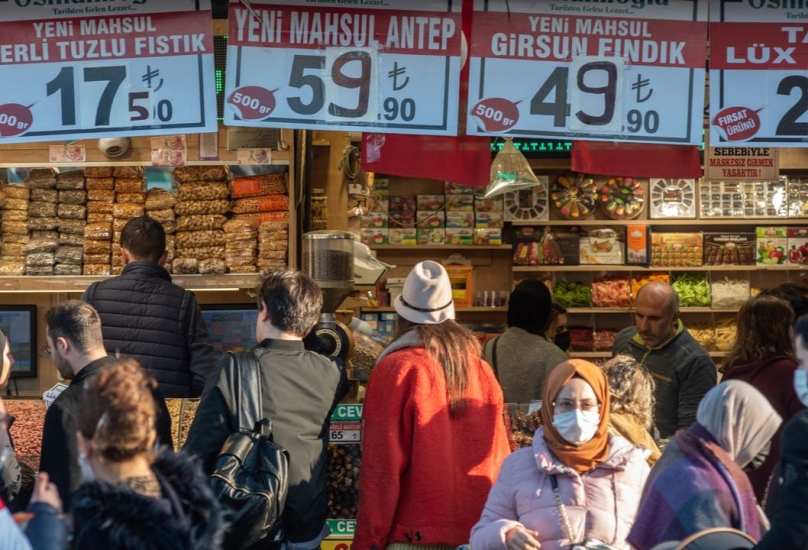 ارتفاع توقعات التضخم في تركيا في نهاية 2022