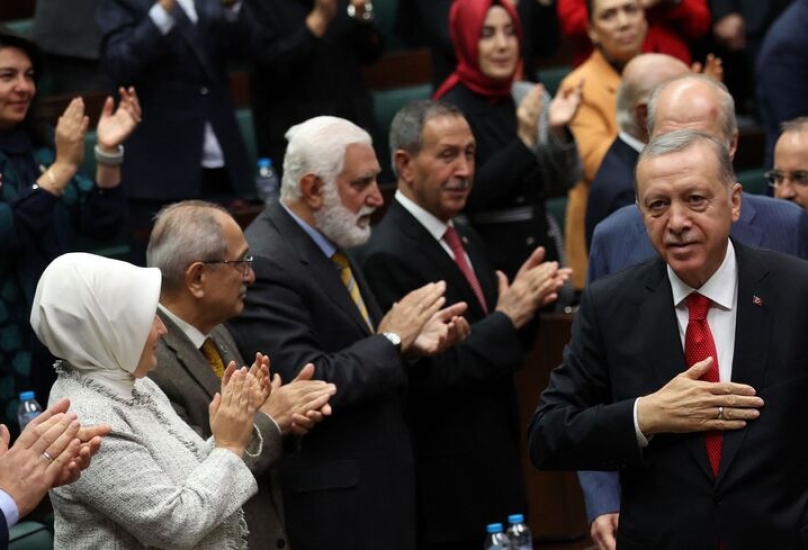 ترحيب نواب كتلة العدالة والتنمية في البرلمان بالرئيس أردوغان-ارشيف