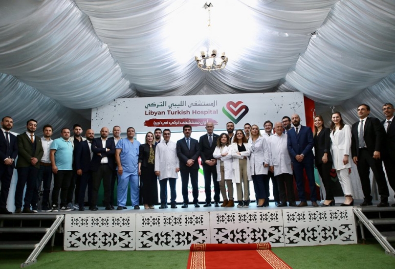 من حفل افتتاح المستشفى الليبي التركي في مصراتة