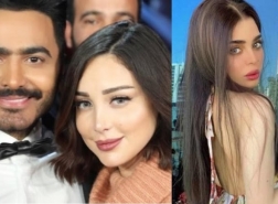 جليلة المغربية تحتفل بإنفصال بسمة بوسيل عن تامر حسني بالزغاريد