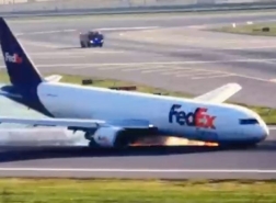 حادثة طيران مثيرة في مطار اسطنبول..طالع الفيديو