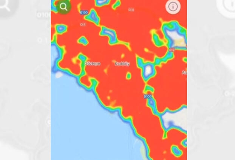 خريطة تظهر المناطق الخطرة في اسطنبول - حرييت