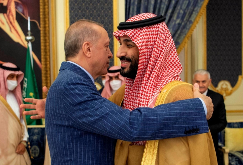 الرئيس أردوغان في لقاء سابق مع الأمير محمد بن سلمان