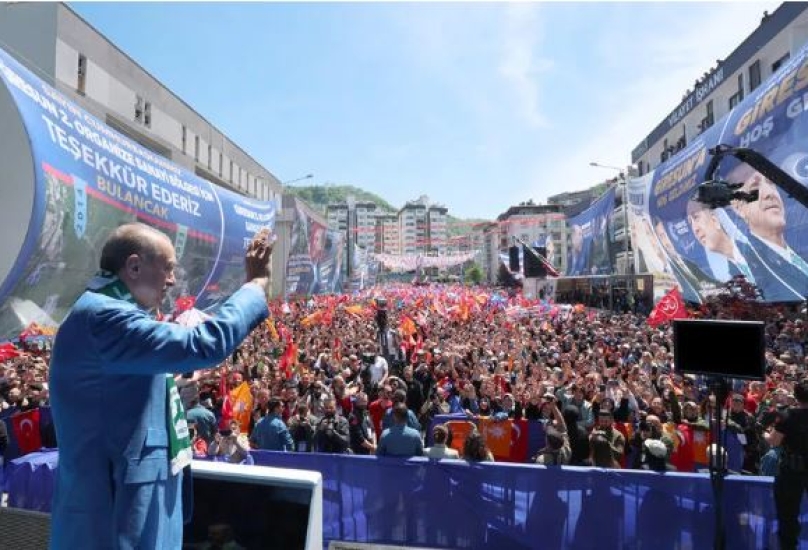 الرئيس أردوغان في مهرجان انتخابي في مدينة جيرسون