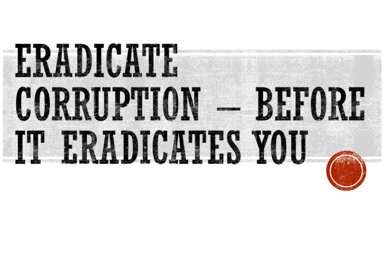 Corruption Eradication: A Crucial Step Towards National Unity – How Small Actions Shape a Big Future