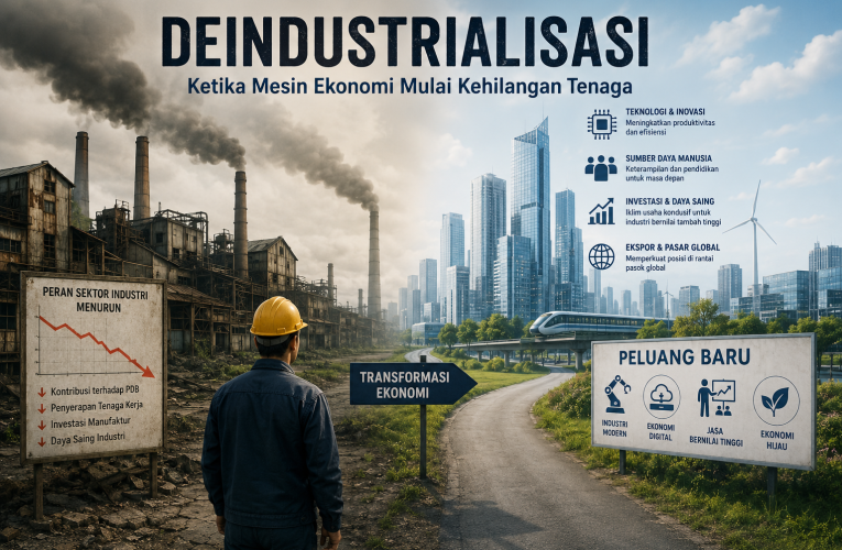Deindustrialisasi: Ketika Mesin Ekonomi Mulai Kehilangan Tenaga